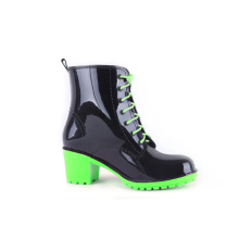Резиновые сапоги черные с зеленым ясно желе резиновые сапоги черный Размер 7 женские ботинки Б-827